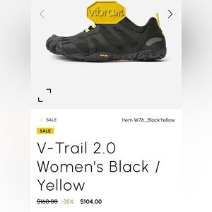 Vibram V-Trail 2.0 Women's Black / Yellow